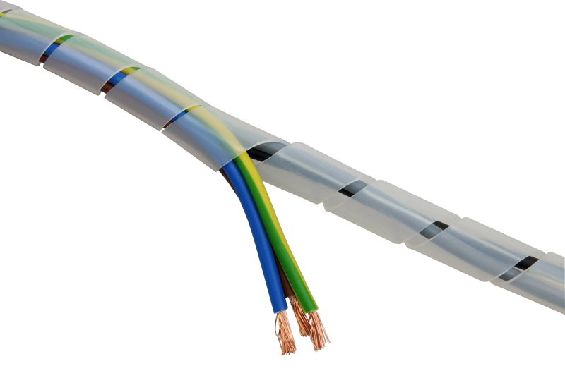 Tracon KSPI-4N Vezetékösszefogó szalagspirál,natúr dmin-dmax=4-20mm,PE