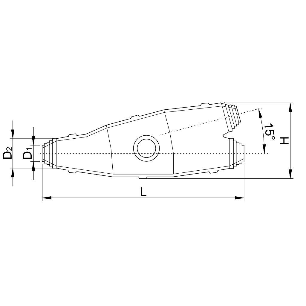 Tracon KYT-6-25 Öntőgyantás kábelleágazó készlet 4×6-4×25mm² - Image 2