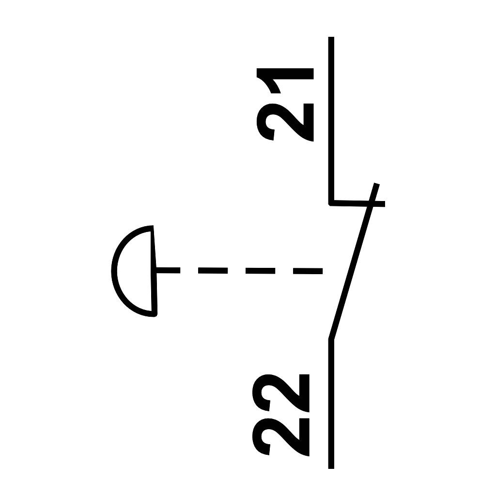 Tracon NYG542P40T Tokozott reteszelt gombafejű vészgomb,piros,elfordítással 1×NC,3A/400V AC,IP44,d=40mm - Image 2