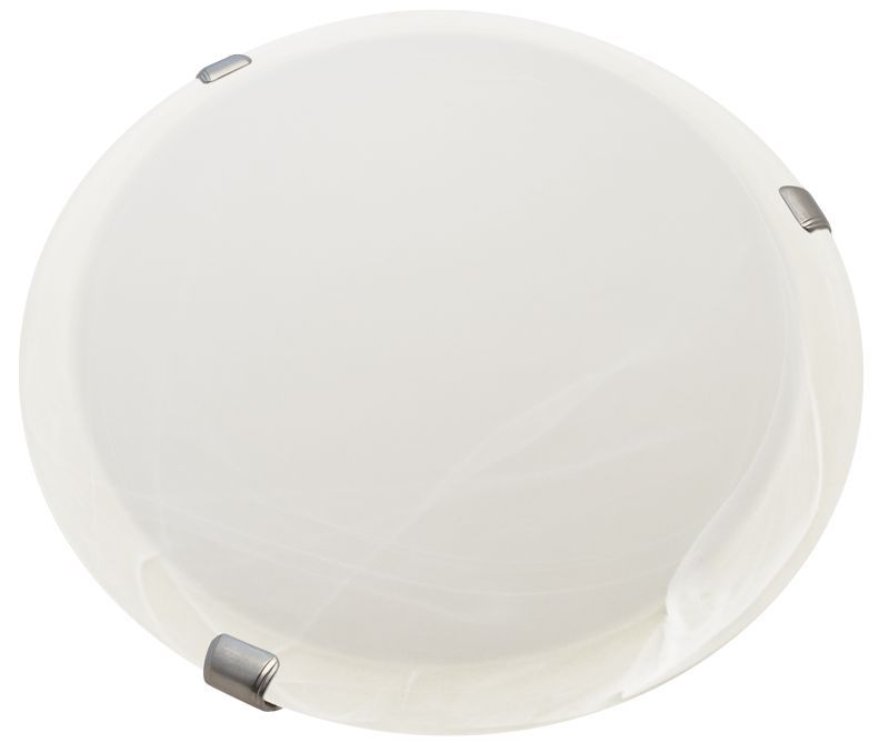 Tracon UFO-1-F Üveg mennyezeti UFO lámpatest,fehér 230V,50Hz,E27,max.1×60W,D=300 mm