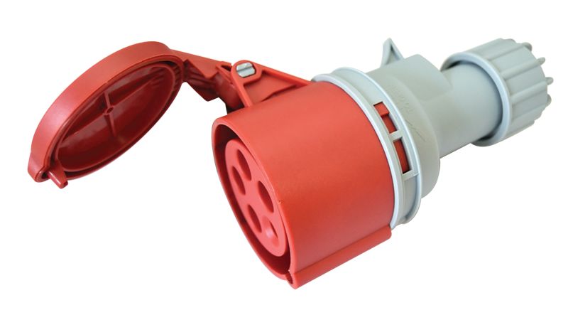 Tracon TICS-2252H Ipari csatlakozóaljzat,fokozott védelemmel 32A,400V,3P+N+E,6h,IP67