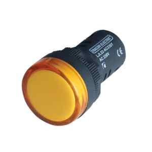Tracon LJL22-YE LED-es jelzőlámpa,sárga 230V AC/DC,d=22mm