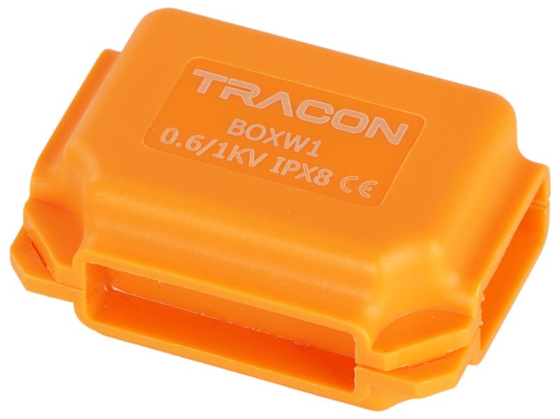 Tracon BOXW1 Vízálló műanyag doboz,narancssárga 41x28x19mm,IPX8 - Image 4