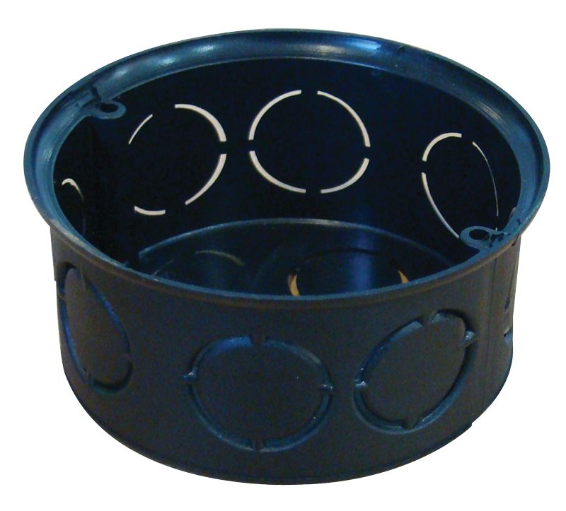 Tracon D70SZ Perforált szerelvénydoboz süllyesztett,sima,fekete 72×36mm