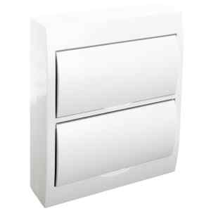 Tracon EDFKN-12/2 Falon kívüli elosztódoboz,fehér ajtóval,N/PE sínnel 2×12 modul,IP40