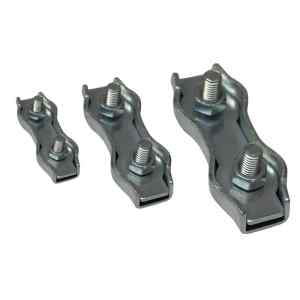 Tracon BSZ2-5 Sodronyszorító bilincs,dupla,acél d=5mm,M5