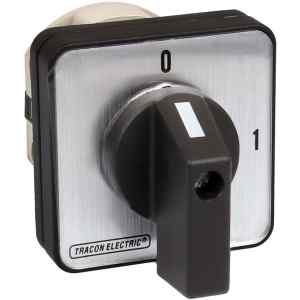 Tracon TK-639/3 Kézikapcsoló,BE-KI 400V,50Hz,63A,3P,18,5kW,64×64mm,90°