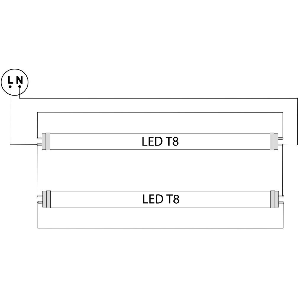 Tracon TLFVLED215 Védett lámpatest LED csövekhez,egyoldalas betáp 230 V,50 Hz,G13,1500 mm,IP65,ABS/PC - Image 2