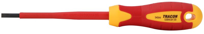 Tracon SD40100SL Csavarhúzó,egyenes,1000V-raszigetelt,CrV SL 4×100mm,AC 1000V
