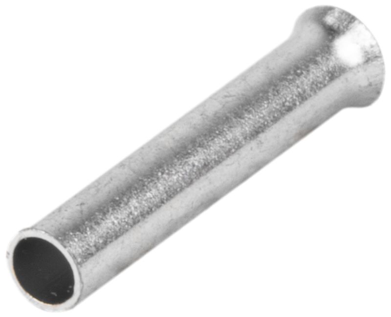 Tracon E03N Szigeteletlen érvéghüvely,ónozott elektrolitréz 1mm²,L=10mm