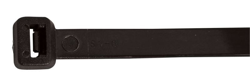 Tracon 181PR Normál kábelkötegelő,fekete 180×7.8mm,D=3,5-45mm,PA6.6