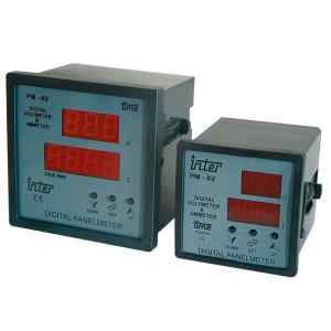 Tracon DTT-1-72 Digitális amper és voltmérő állítható áramváltó áttétellel 72×72mm,500V AC,0-9500/5A AC