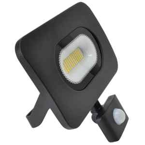 Tracon RSMDLM30H SMD fényvető mozgásérzékelővel,fekete 220-240V,30W,4000K,IP65,2700lm,120°,10s-7min,3-10m,EEI=F
