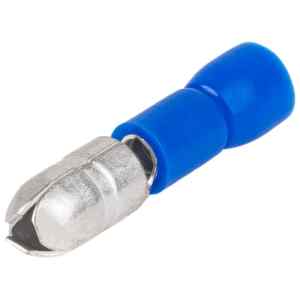 Tracon KH4 Szigetelt hengeres csatlakozó dugó,elektrolitréz,kék 2,5mm²,PVC