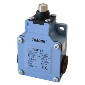 Tracon VM110 Helyzetkapcsoló,kúpos fémházas 1xNO+1xNC,6A/230V AC-15,0,3A/250V DC-13,IP66