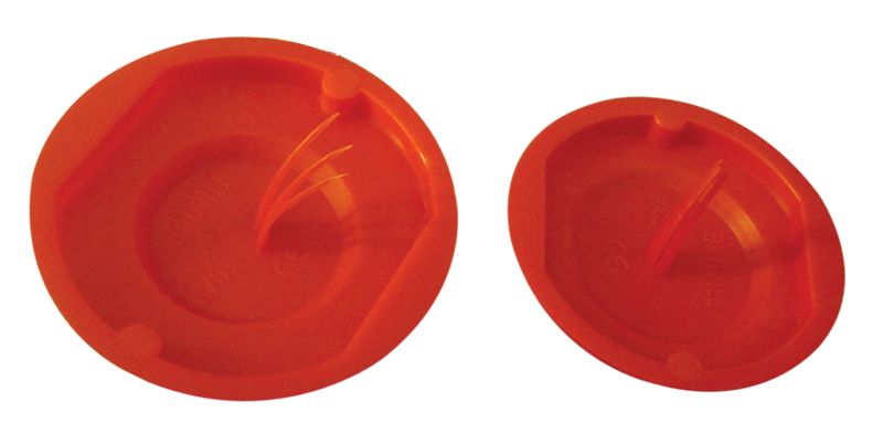 Tracon VAKFED70 Vakolófedél,piros D=76mm