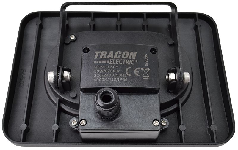 Tracon RSMDL50H LED fényvető beépített bekötődobozzal,fekete 220-240V AC,50W,4000K,IP65,4000lm,EEI=G - Image 4