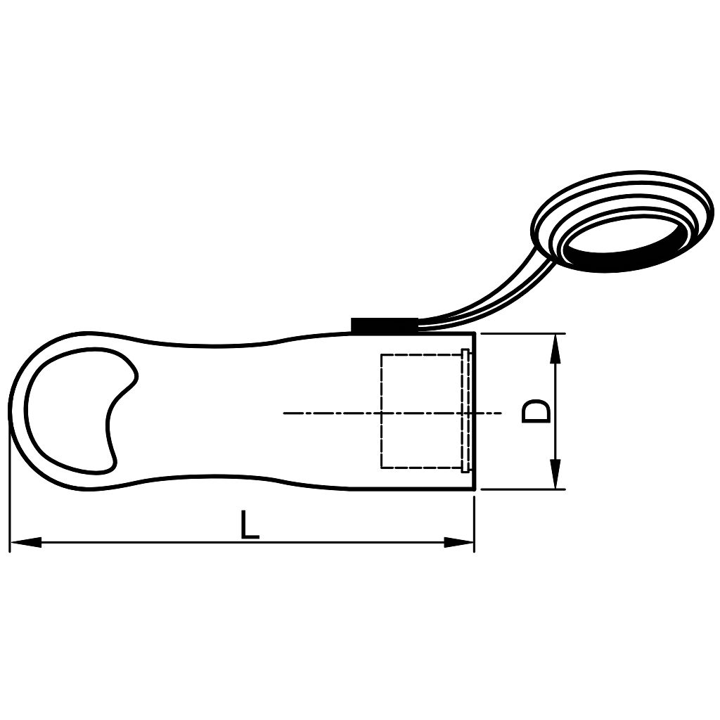 Tracon TICS-212GH Csatlakozó aljzat,védőérintkezővel,gumi,húzófüles 16A,250V,2P+E,IP44 - Image 3