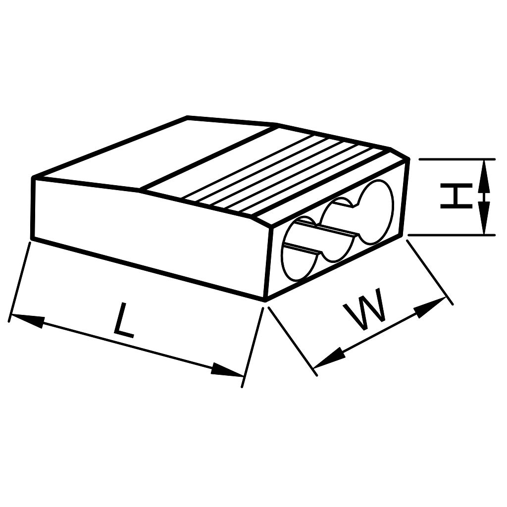 Tracon RVO2,5-3 Csavar nélküli vezetékösszekötő, átlátszó/narancs 3×0,5-2,5mm2, 450VAC, max. 16A - Image 2