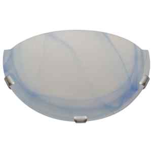 Tracon UFO-F-K Üveg oldalfali fél UFO lámpatest,kék 230V,50Hz,E27,max.1×60W,D=300 mm
