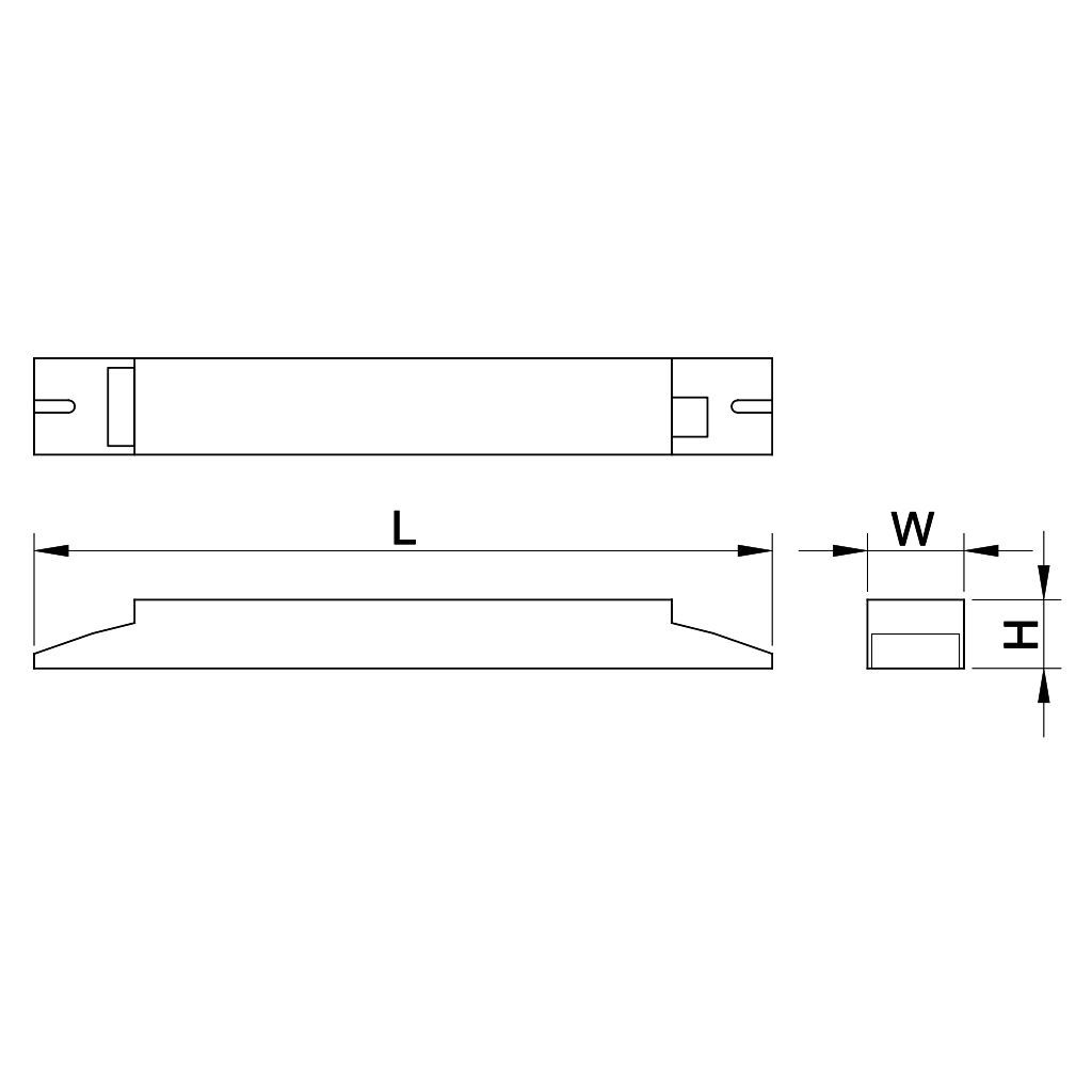 Tracon TLFV-EE-136 Elektronikus előtét T8 fénycsöves lámpatestekhez 220-240V,50Hz,1×36W,A2 - Image 2