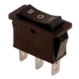 Tracon TES-12 Készülékkapcsoló,háromállású,fekete 16A,250V AC