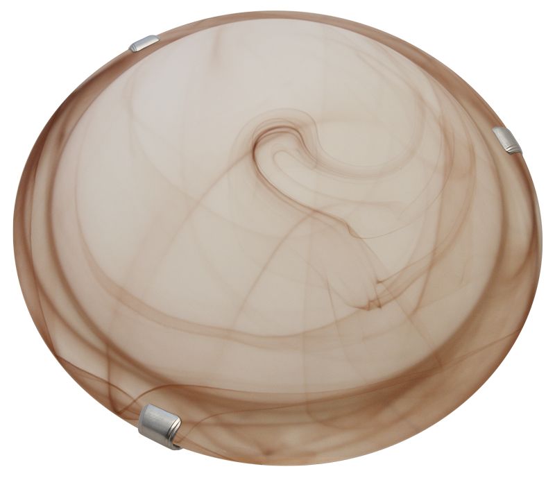 Tracon UFO-1-B Üveg mennyezeti UFO lámpatest,bézs 230V,50Hz,E27,max.1×60W,D=300 mm