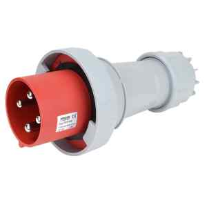 Tracon TICS-044 Ipari csatlakozó dugó,fokozott védelemmel 125A,400V,3P+E,6h,IP67