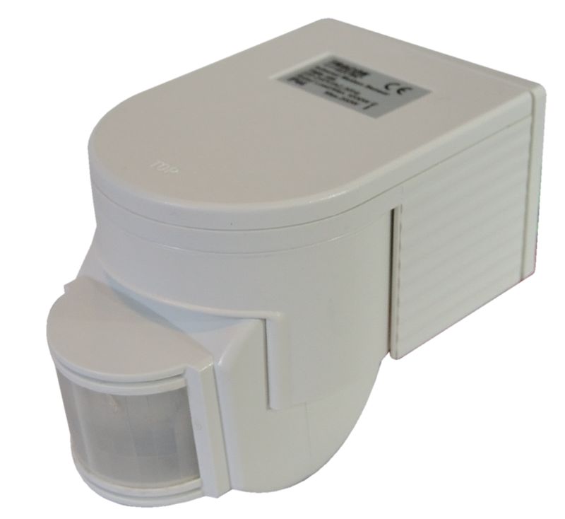 Tracon TMB-108 Mozgásérzékelő,infra falra 230V,50Hz,180°,max. 12m,10s-7min,3-2000lux,IP44