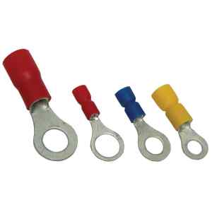 Tracon SSZ25-8 Szigetelt szemes saru,ónozott elektrolitréz,sárga 25mm²,M8,PVC