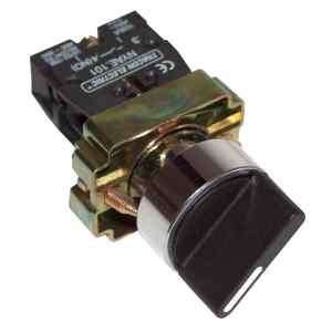 Tracon NYBD21KSTT Tokozott karos kapcsoló,fémalap,kétállású 1×NO,3A/230V AC,IP44