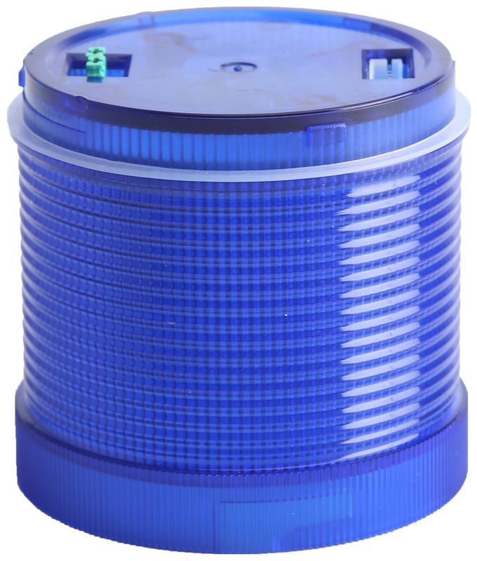 Tracon NYG3-7024B Fényjelző oszlop,kék fényű henger,hangjelzéses aljzathoz 24V AC/DC,IP65