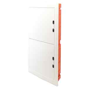 Tracon EDSSN-18/4 Süllyesztett elosztódoboz,fehér-sík ajtóval,NPE nélkül 4×18 modul,IP40