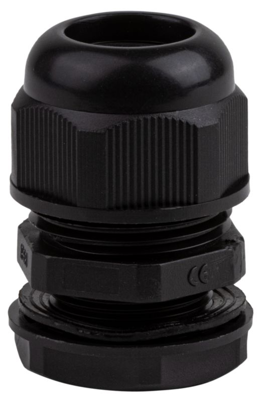 Tracon MG-25F Metrikus tömítőszelence,fekete IP66,12-18mm