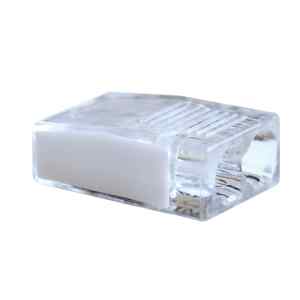 Tracon RVO2,5-2 Csavar nélküli vezetékösszekötő, átlátszó/fehér 2×0,5-2,5mm2, 450VAC, max. 16A