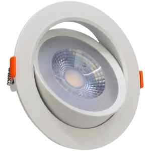 Tracon DLCOB12NW Beépíthető álmennyezeti LED lámpatest,forgatható 200-240 V,50Hz,12W,4000K,960lm,38°,IP20,EEI=G