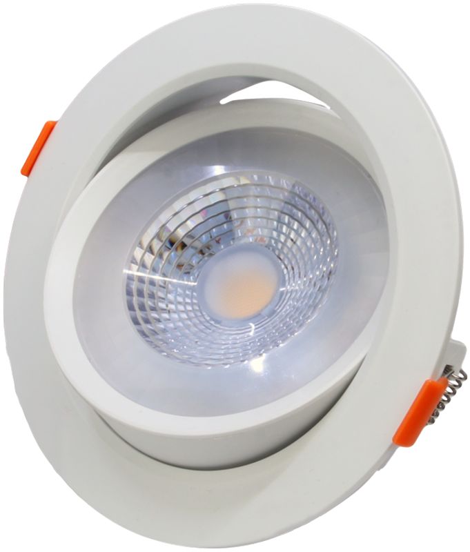 Tracon DLCOB12NW Beépíthető álmennyezeti LED lámpatest,forgatható 200-240 V,50Hz,12W,4000K,960lm,38°,IP20,EEI=G - Image 3