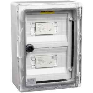 Tracon SPBPVDC2B Túlfeszültség-védelmi doboz fotovoltaikus rendszerekhez 330x250x130mm,IP65,DC1+2,Un=1000VDC