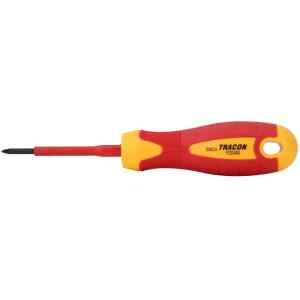 Tracon SD3060PZ0 Csavarhúzó,Pozidriv,1000V-raszigetelt,CrV PZ0 3×60mm,AC 1000V