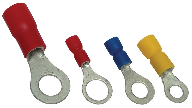Tracon SSZ25-5 Szigetelt szemes saru,ónozott elektrolitréz,sárga 25mm²,M5,PVC