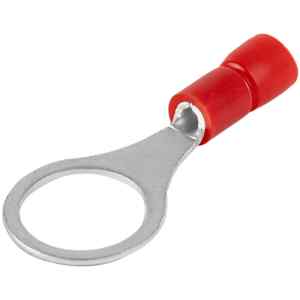 Tracon PSZ6 Szigetelt szemes saru,ónozott elektrolitréz,piros 1,5mm²,M6,PVC