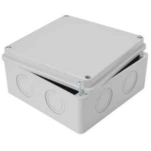 Tracon MED15157 Elektronikai doboz,világos szürke,teli fedéllel 150×150×70mm,IP55
