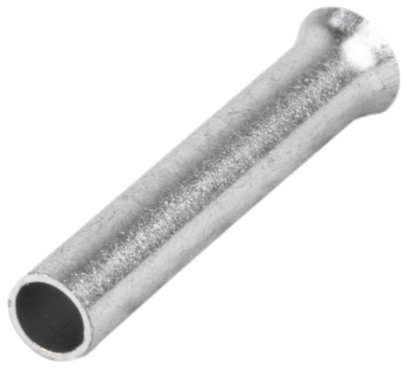 Tracon E04NR Szigeteletlen érvéghüvely,ónozott elektrolitréz 1,5mm²,L=8mm