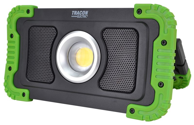 Tracon STLFLBT15W Bluetooth hangszórós akkumulátoros LED szerelő fényvető 15W,6000K,3,7V,8000mAh,Li-Ion,1500lm,4-10 h,IP40 - Image 2