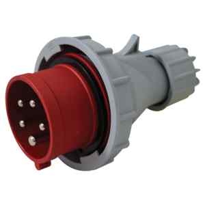 Tracon TICS-0152PF Fázisfordítós ipari csatlakozó dugó külső tömszelencével 16A,400V,3P+N+E,6h,IP67