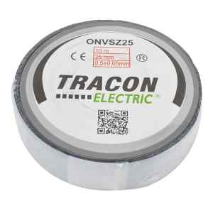Tracon ONVSZ25 Önvulkanizáló szalag,fekete 10m×25mm,-40°C-75°C