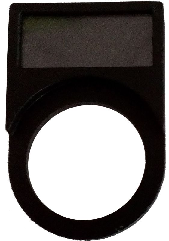 Tracon NYG3-LHB Felirati tábla 25×10mm; ABS