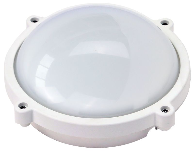 Tracon LHIPK8W Védett,műanyag házas LED hajólámpa,kerek forma 230 VAC,50 Hz,8 W,710 lm,4000 K,IP65,EEI=F