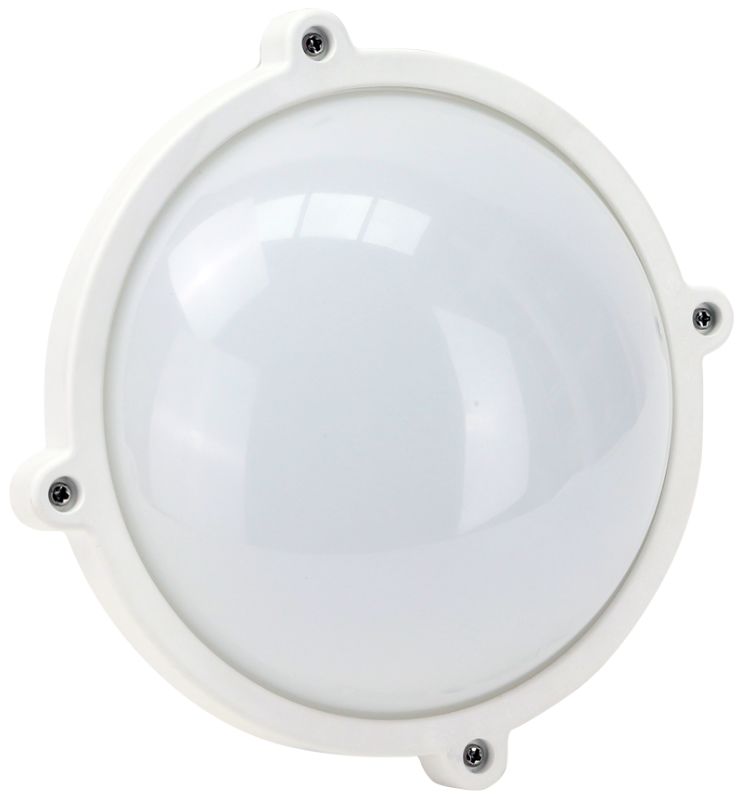 Tracon LHIPK8W Védett,műanyag házas LED hajólámpa,kerek forma 230 VAC,50 Hz,8 W,710 lm,4000 K,IP65,EEI=F - Image 2