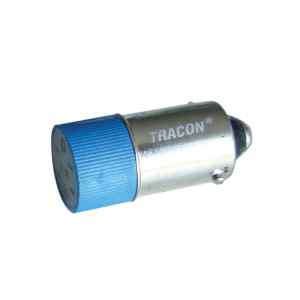 Tracon NYGL-ACDC230B LED-es jelzőizzó,kék 230V AC/DC,Ba9s